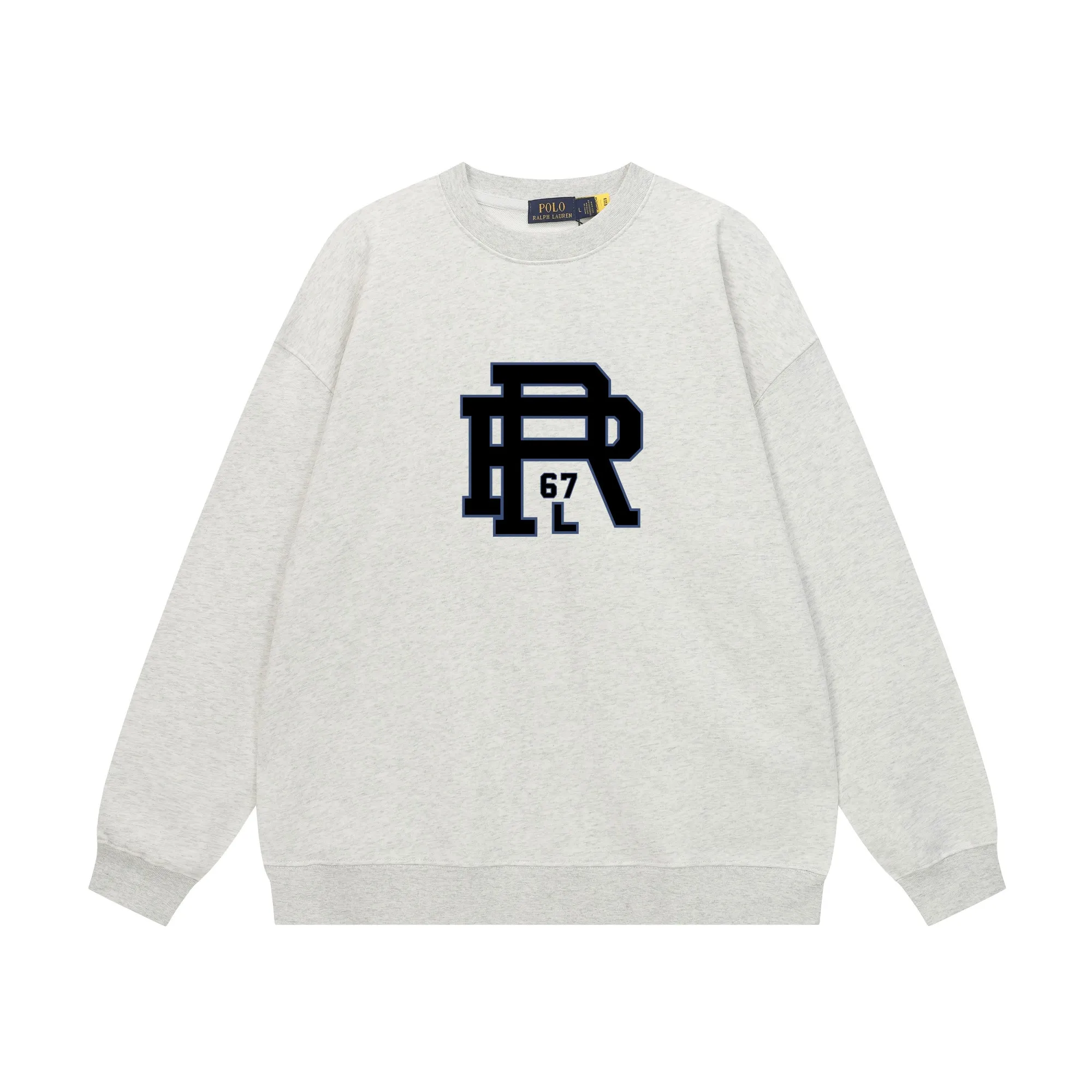 P200 Long-term stock] RalphLauren/Ralph Lauren 2025 autumn and winter new bear letter print 420g heavy large terry sweatshirt Ralph Lauren's age-reducing item, the coat fabric is made of 85% cotton ➕15% polyester, which not only retains the softness, comfort and breathability of cotton, but also adds the wear resistance and wrinkle resistance of polyester fiber, making the clothes more durable and easy to care for. Even in slightly cooler weather, you won't feel stuffy when wearing it. This kind of fabric has a natural crisp feel and is not easy to pill or deform. The bear on the chest is printed with English letters. It is full of color, full of three-dimensionality, and lifelike, adding a bit of liveliness and interest to the whole sweatshirt. There is no pressure to dress, regardless of age or gender. Complete accessories! Color: black, white, navy blue, light floral gray Size: M-L-XL-XXL
